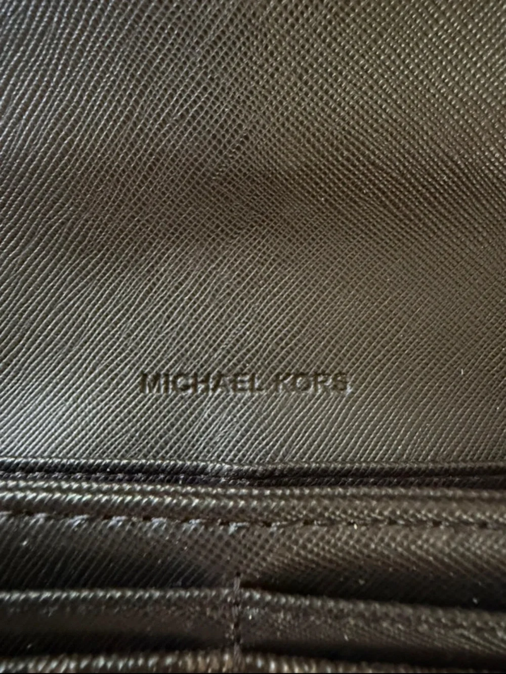 Michael Kors Brown and Gold MK Logo Continental Wallet